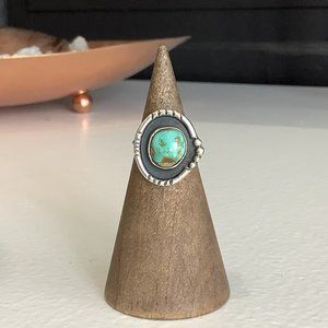 Sterling Silver and Royston Turquoise Ring SOLD in store